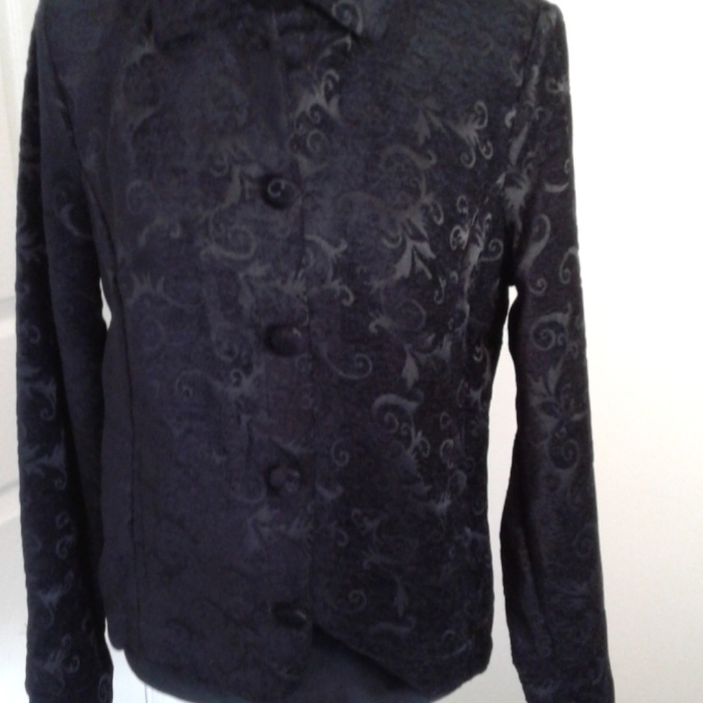 Croft and barrow black dress jacket sz s very soft